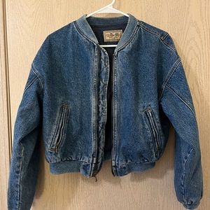 Vintage Calvin Klein Denim Bomber Jacket